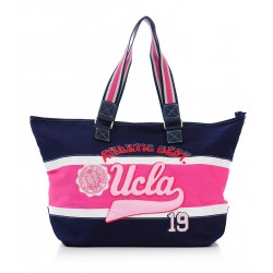 Väska från UCLA - shoppingbag Offshore Shopper Navy i marint och rosa och i tyg.