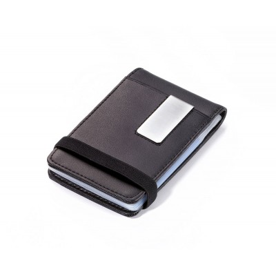 Kreditkortsplånbok Midnight med plats för 20 kreditkort. Plånboken är utrustad med en klämma för sedlar eller kvitton. I läder/P