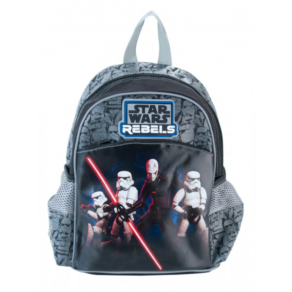 Ryggsäck för barn med motiv Star Wars Laser Beam. Svart utförande med tryck och motiv ur Disneys serie Star Wars.